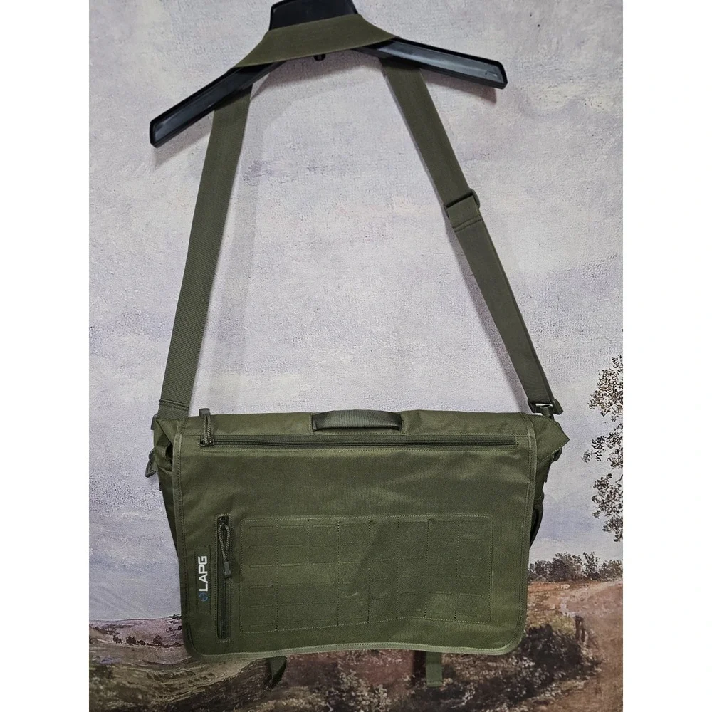 LAPG LA Police Gear Olive Green Tactical Messenger Shoulder Bag